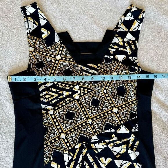 BCBGMAXAZRIA Golden Combo Tank Dress - Picture 5 of 10